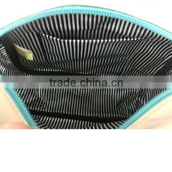 New beige travel PU lady hand bag