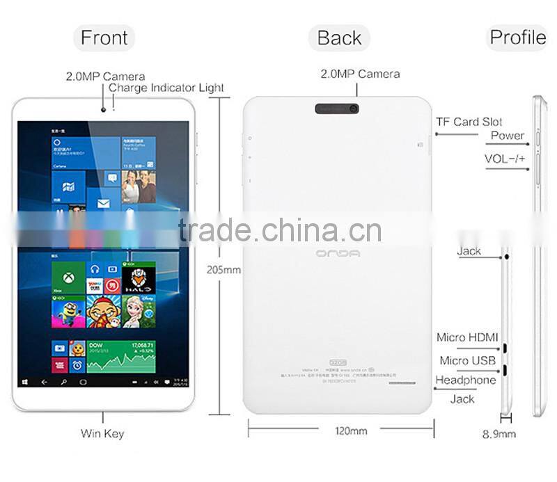 Onda V820w CH dual os windows10 & Android 5.1 wholesale alibaba Android tablet pc