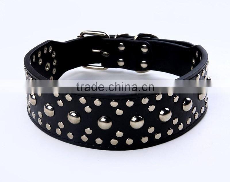 Wholesale fashion chain pet collar mushrooms nails dog collars