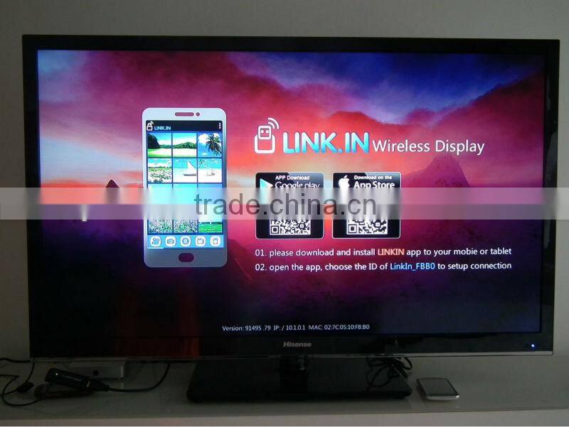 Wi-Fi air caster_T516S, supported Apple & Android 4.2.2 mirror, work for phone/pad/laptop.