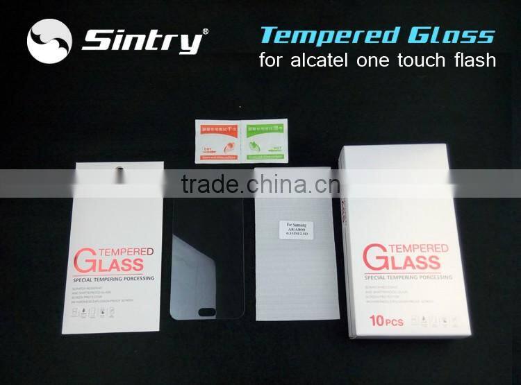 Full covers Glass protector factory supply durable mobile tempered glass screen protector for alcatel one touch flash