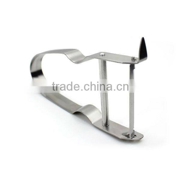 Blue plastic handle paring knife