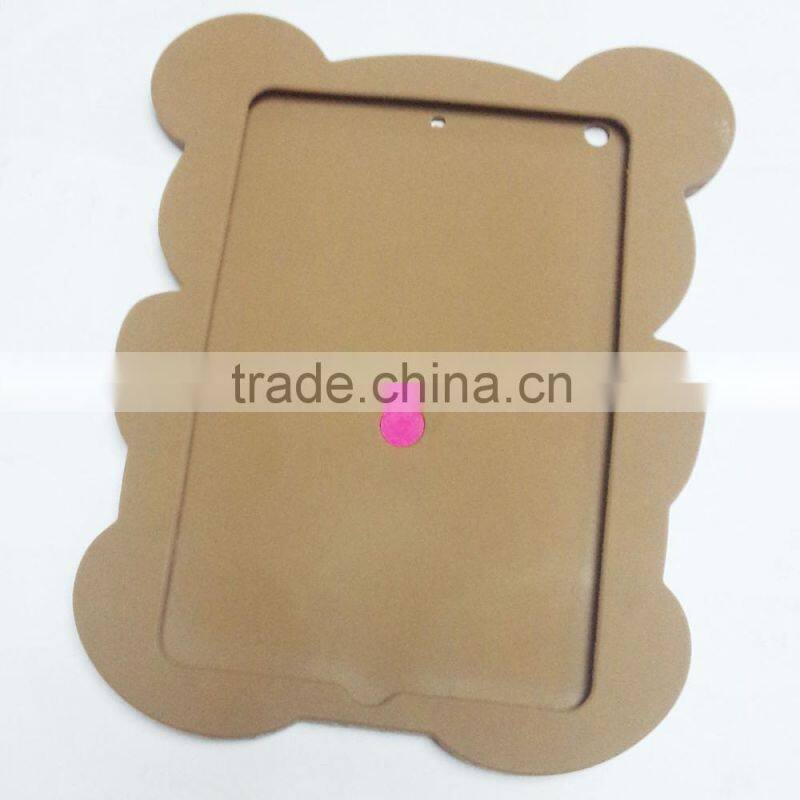 2015 cute bear silicone rubber case for Ipad mini2/3/4