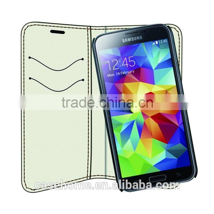 Black Hand Made PU Leather Flip Cover for Samsung Galaxy Note 5