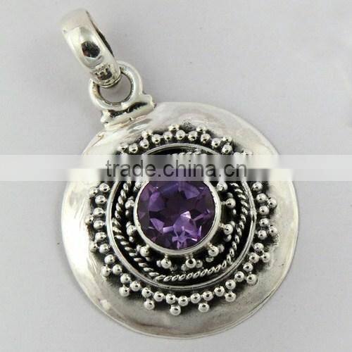 Prong Setting Smoky Quartz & CZ Silver Jewelry, Handmade Silver Jewelry, Wholesale Silver Jewelry