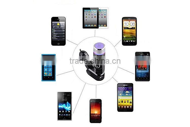 New Universal High Quality Wireless Bluetooth Handsfree Car Kit Fm Transmitter Modulator Car Mp3 Player with Mic Music Control