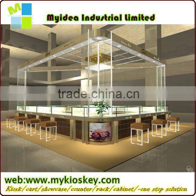 exhibition showcase/jewellery display cabinet free standing glass display cabinet