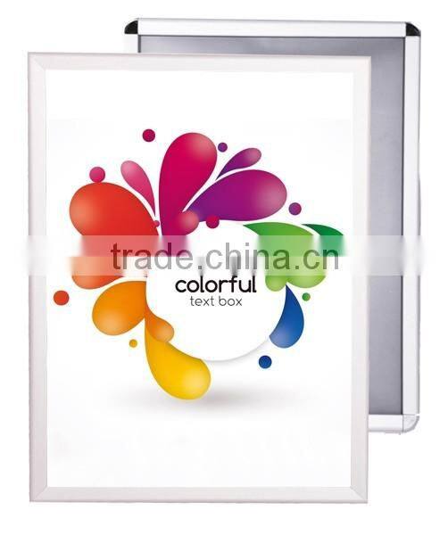 standard aluminium snap frame, curve profile, round or mitred conner