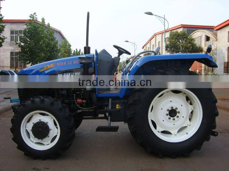 Big fuel tank tractor QLN 80hp 4wd Farm wheel hydraulic steering