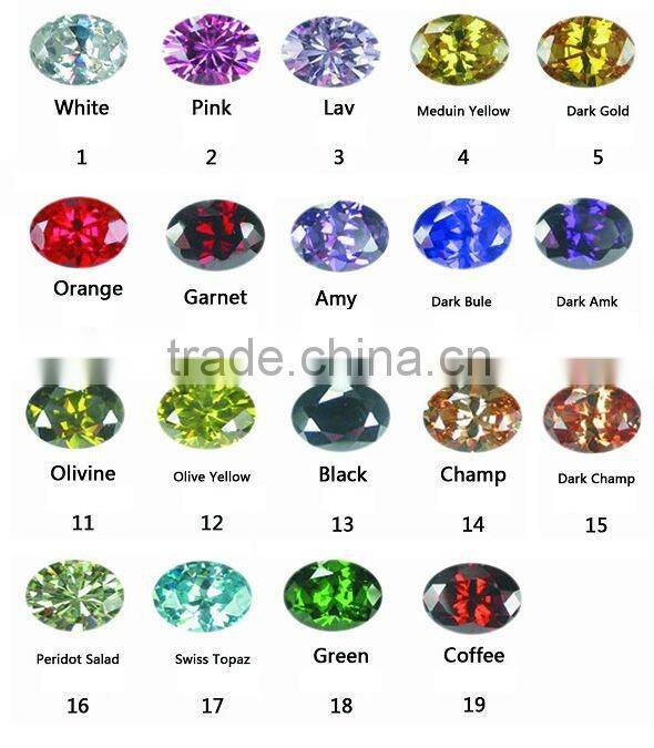 synthetic garnet zircon gems loose marquise glamour cz