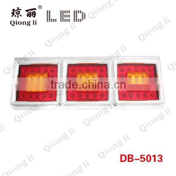 three lens 24v stop turn signal function semi trucks led tail light