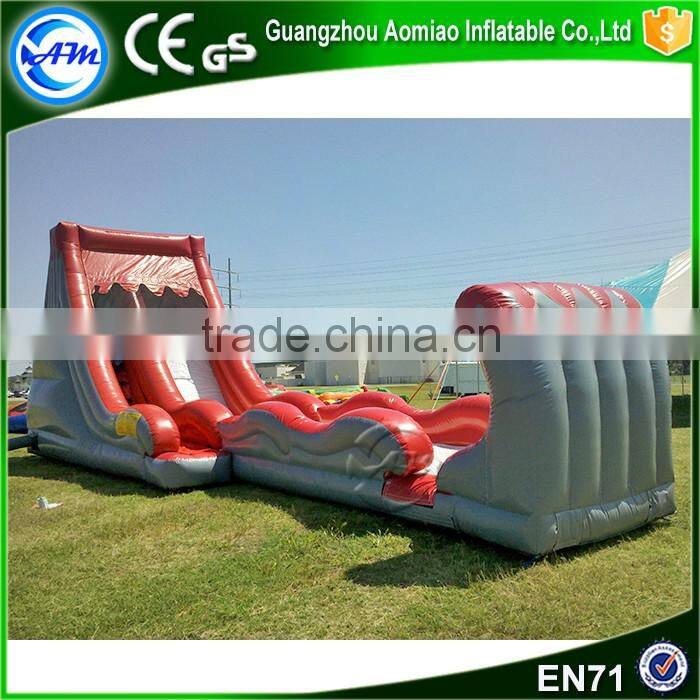 Top quality cheap above ground dubai inflatable floating pool water slide for sale