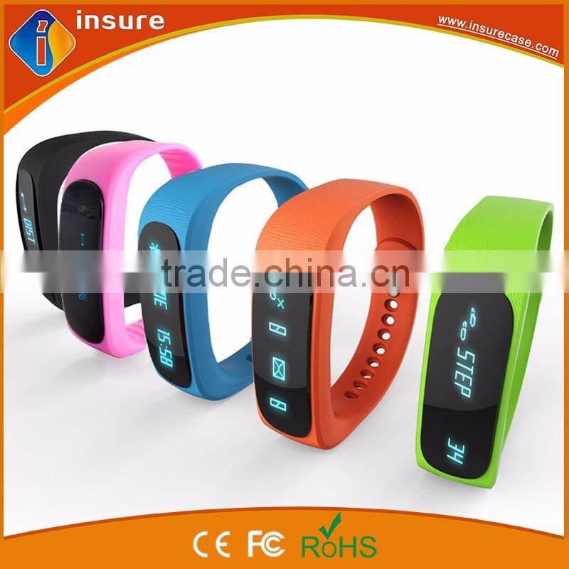bluetooth smart TPU bracelet with pedometer