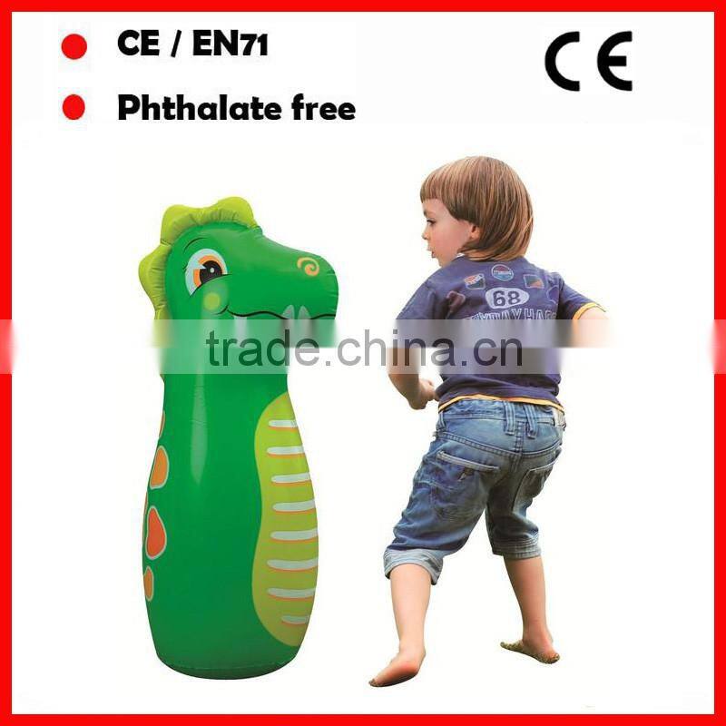 PVC inflatable animal design punching bag for kids