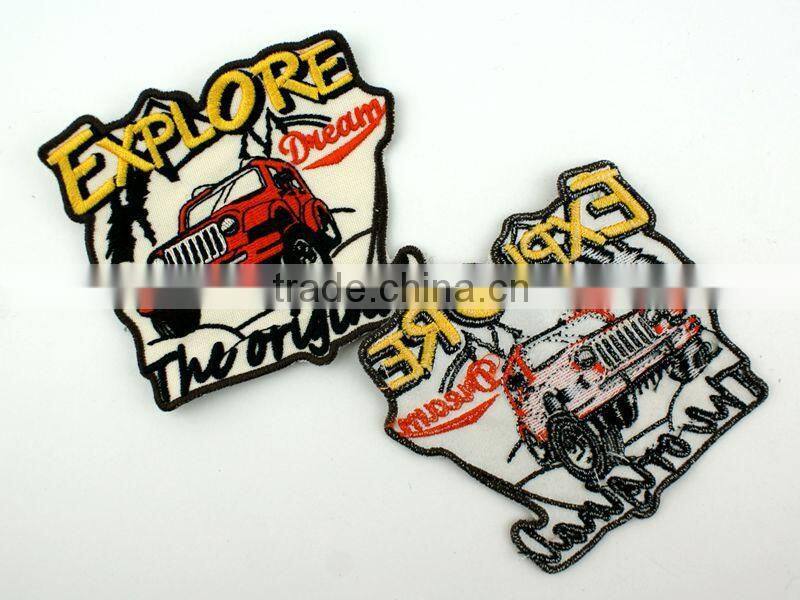 custom woven label/ woven patch/ embroidery patch