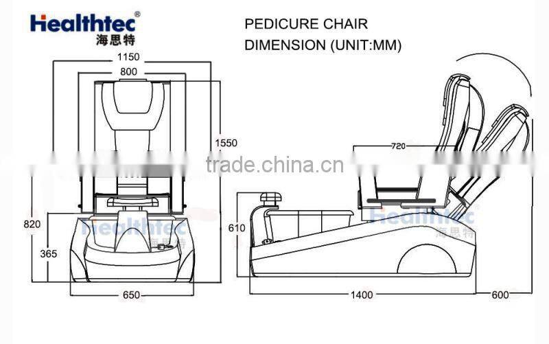 Magnetic jet pedicure chair wholesale