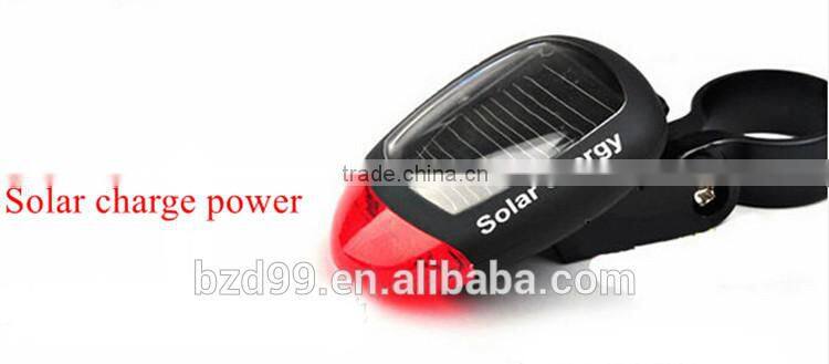 Ourdoor Mountain Bike Cycling Solar Energy Bicycle Tail Signal Light /Outdoor Cycling Equipment Applications Supplier