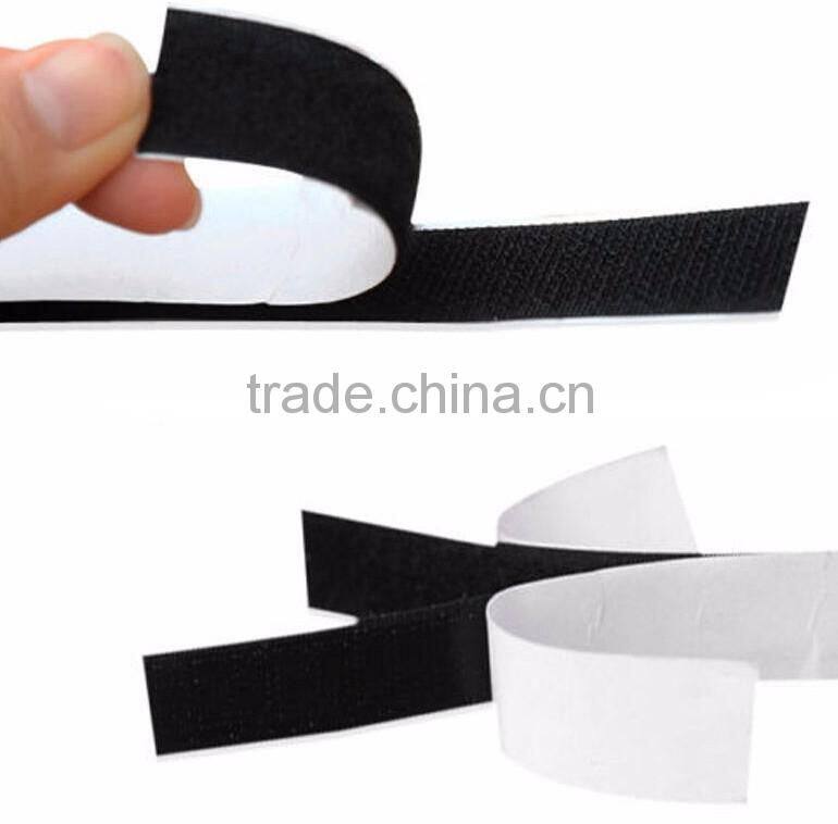 Customized Self adhesive strong sticky hook and loop tape in factory price