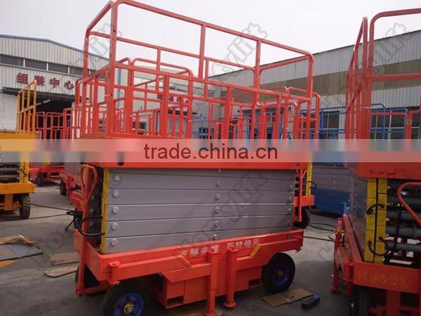 8m mobile hydraulic scissor lift table pallet truck