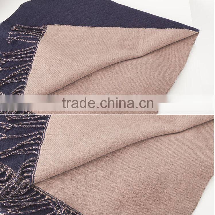 Solid Color Soft Custom Scarf with Tassels