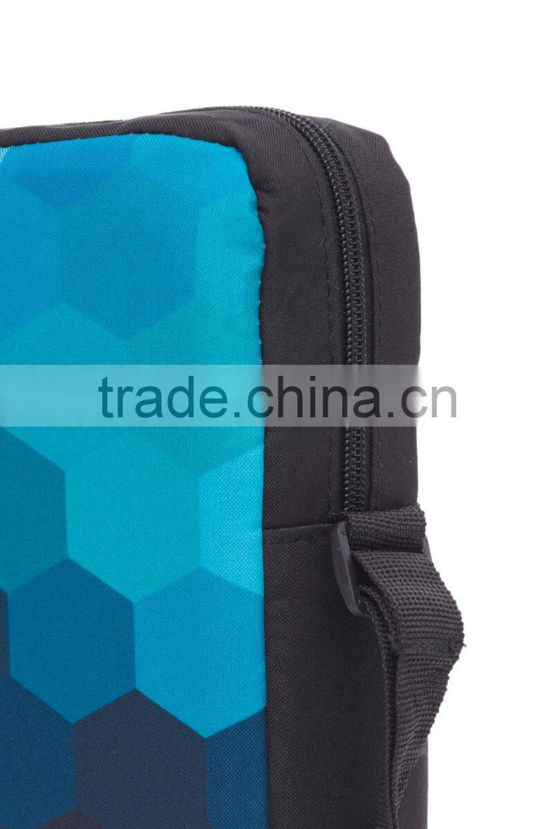 Chinese wholesale handbag promotion polyester long strap shoulder bag for college girls