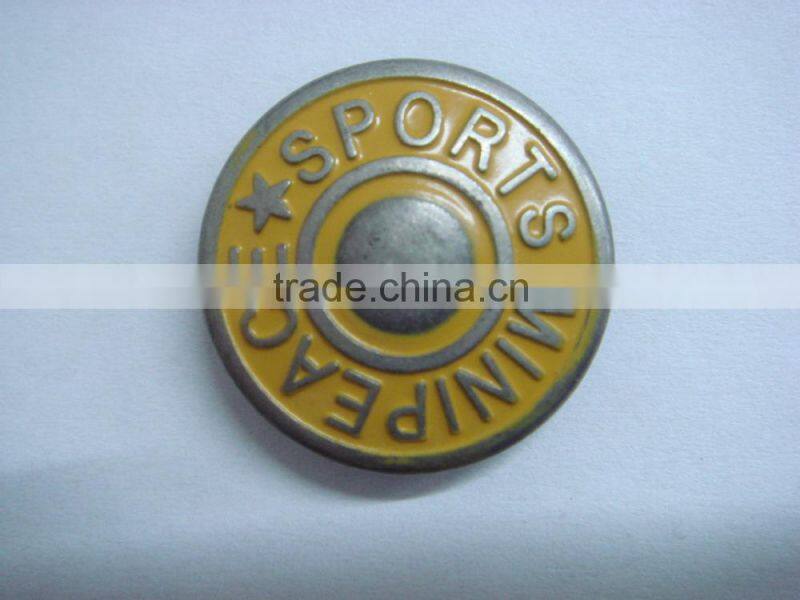 20mm big size metal snap colored chef button