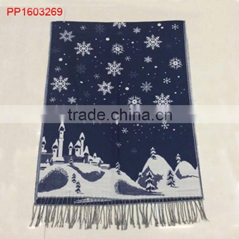 2016 stripe diamond printed cashmere pashmina scarf
