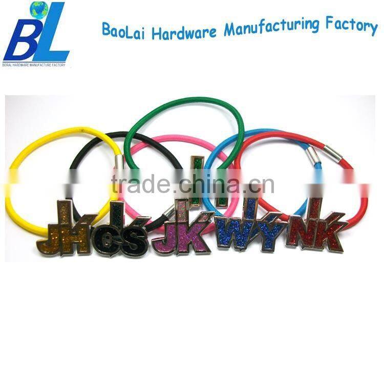 Letter shape metal ornament decorative hair accessory for party