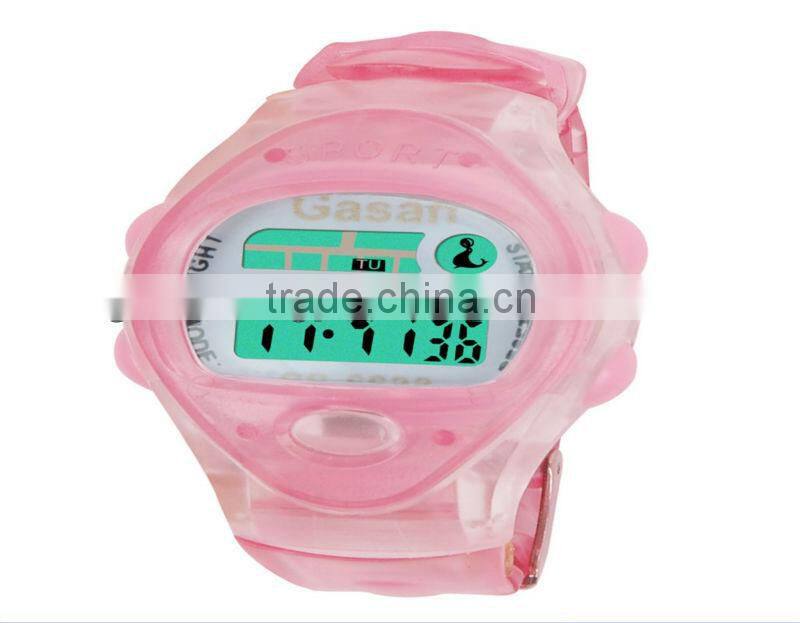 Promotion watch with electronic calculator plastic watch