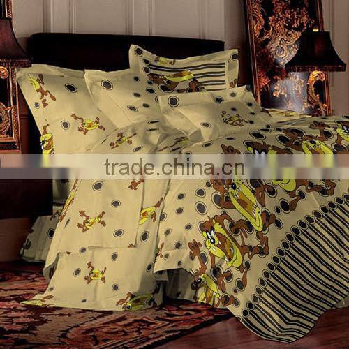 Beddon set supplier cheap animal printing cotton or polyester bedding set