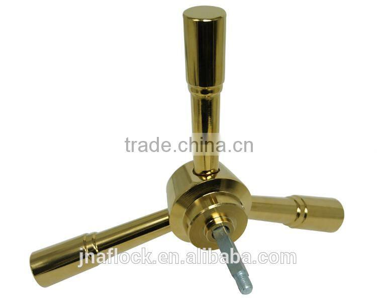 Good Price China Supplier 3 spoke Safe box Handle coppering stainless steel safe handle JN715 for safe and vault