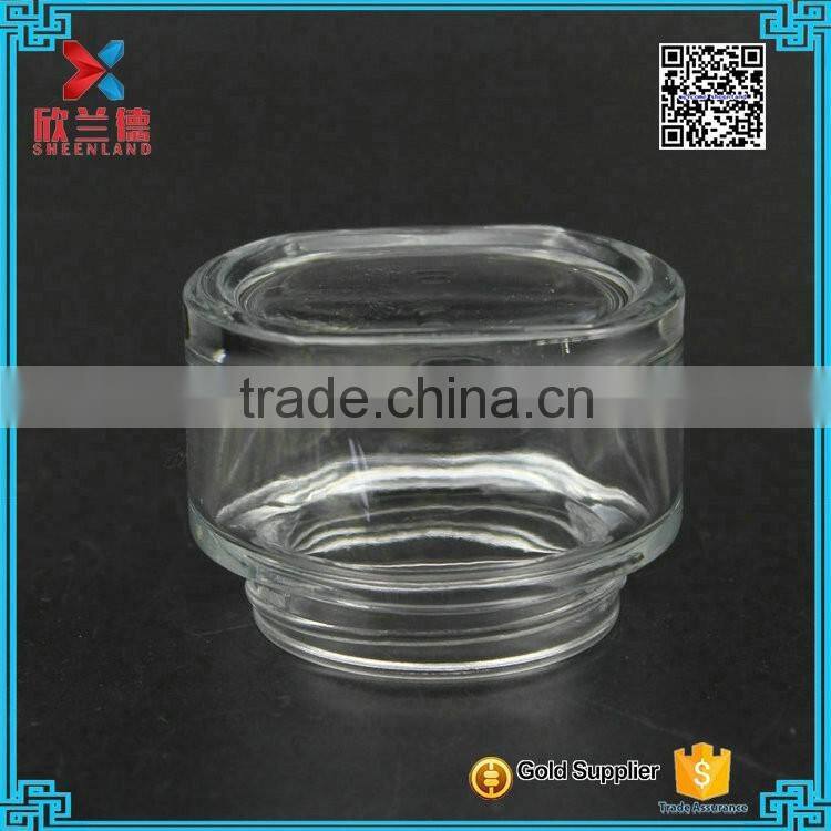 60ml airless glass cosmetic jars for body cream containers