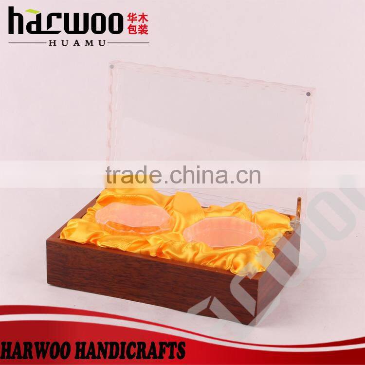 Custom design cheap gloss lacquered printed mdf wood gift box