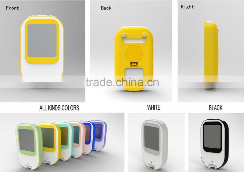 High quality Digital Blood Glucose Meter with Big welding Screen / SMT PCB / USB PC Connection / CR2032 battery