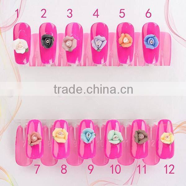 Polymer Clay Nail Art Flower /3D Silicone Nail Art Flower
