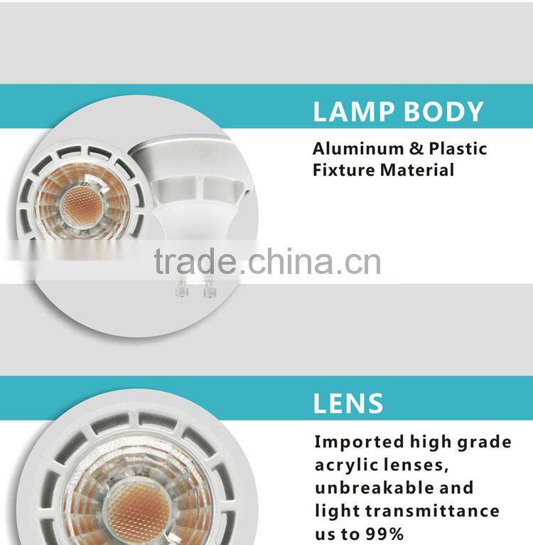 LED spotlightLED spot light white aluminum warm white 5W 6W GU10 COB led spotlight