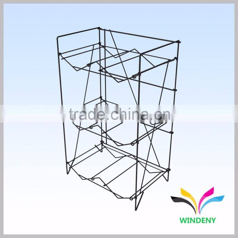 Foldable white portable 6 bottles metal 5 gallon water bottle rack