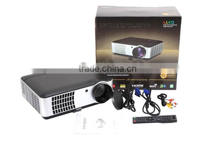 2015 New arrival video projector full hd 3d led projector support 1080P for Home Use Eaducation Meeting Tablet