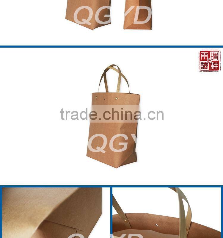 Fashion brown kraft paper bags kraft paper bags kraft paper handbags