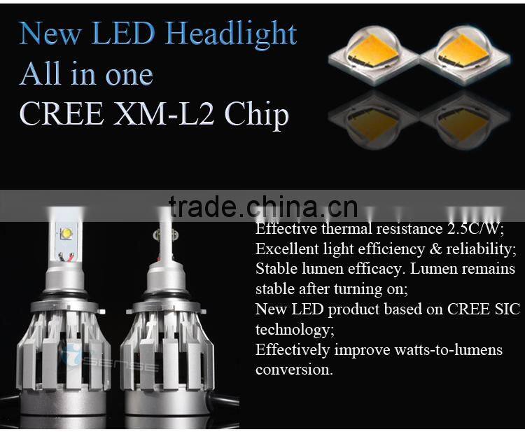 Driver and Fan Build-in Easy Installation 2000lm 12V Car LED 9005 Headlight