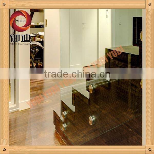 stainless steel glass balcony and stair railing