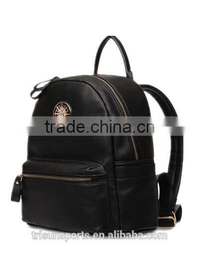 Promotion hard laptop school leather backpack , travel bags