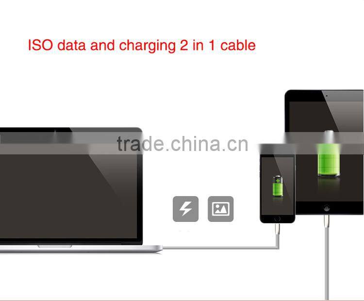 New!!! Micro USB Cable USB Data Cable USB Charger Cable for both of iphone and android two-in-one(CB03)