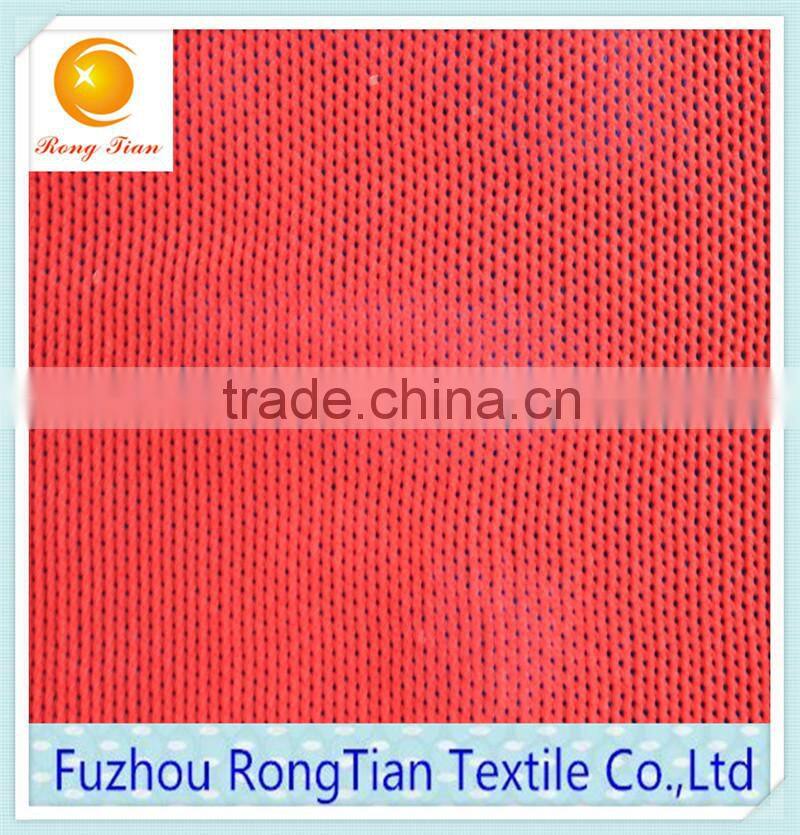Hot sells 283 red spandex polyester mesh fabric for bed cover