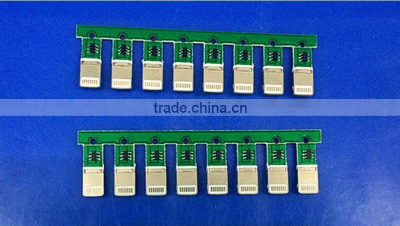 wholesale iphone connector,gold-plated iphone 5s/6 male USB connector with PCB