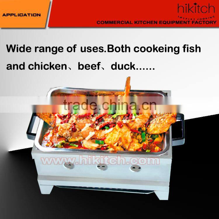commercial charcoal barbecue fish pan
