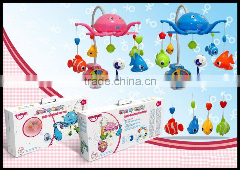 Newest remote control and voice control Baby Bed Bell Toys with music