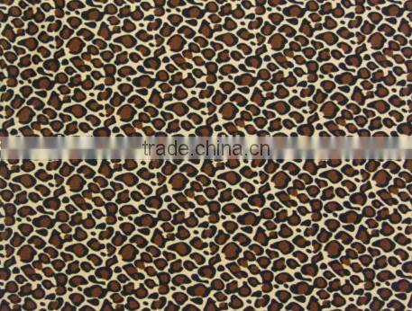coffee apricot polyester leopard print milk fiber Spandex digital print lycra silk fabric