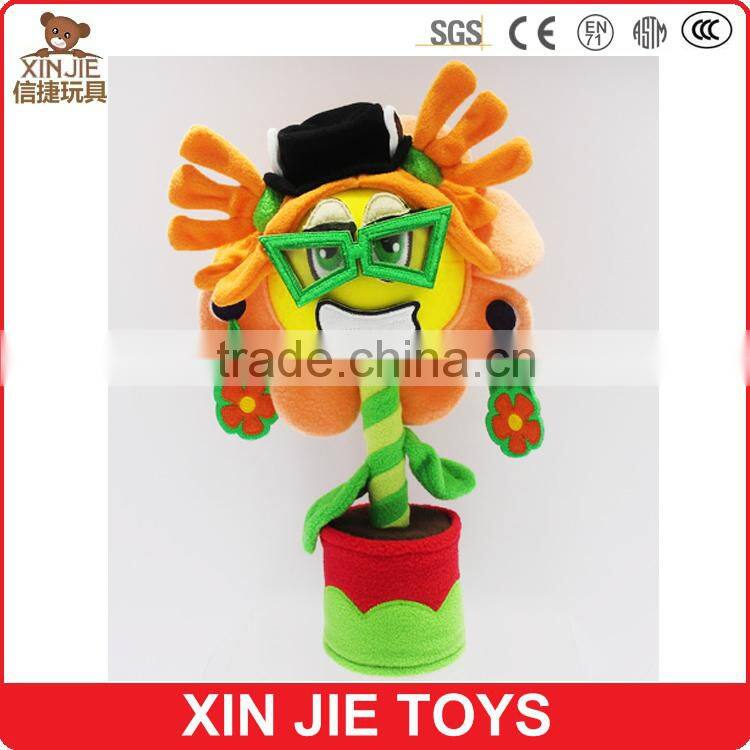 fashion soft sunflower doll toy personalized stuffed flower toy for kids beautiful sunflower plush toy