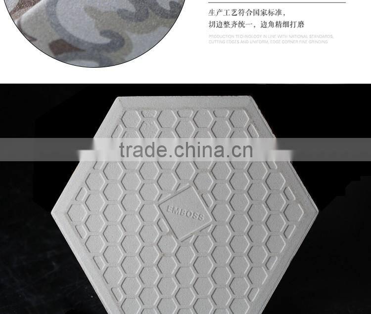 Factory direct sale 100*200*175mm hexagon mosaic floor tile irregular pattern tile
